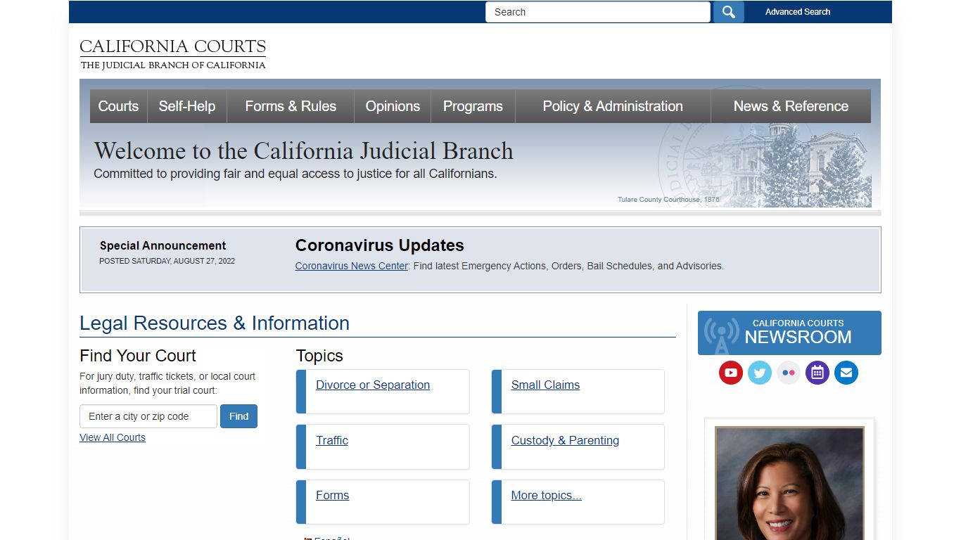 Court Case Management System (CCMS) - California